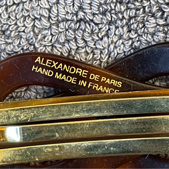 ALEXANDRE DE PARIS KNOTTY BARRETTE TORTOISE - Picture 3 of 3